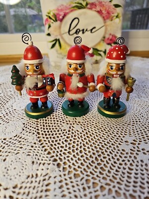 Nutcracker Card Holder Stands Set Of 3