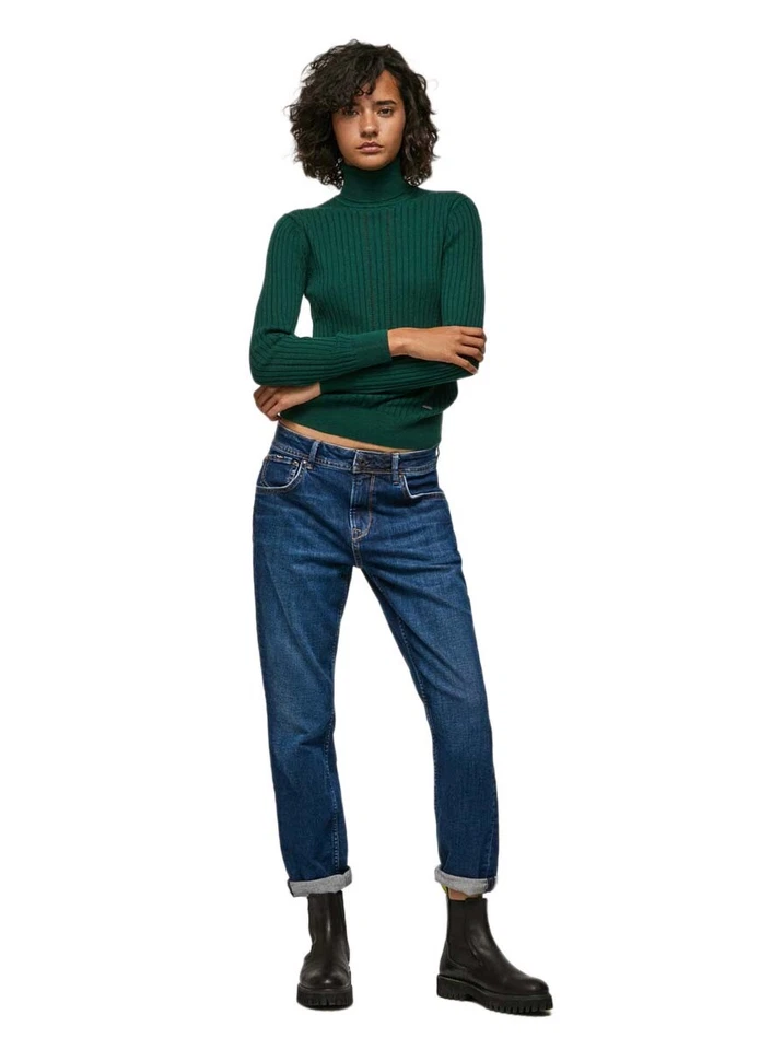 Pepe Jeans Femmes VIOLET - Coupe Décontractée Fuselé Jambe -gris -medium Foncé - Photo 1/1