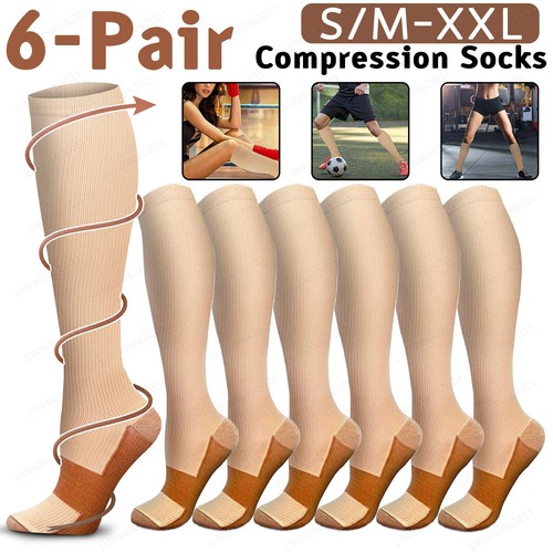 15-20mmHg Mild Compression Thigh High Socks – Support For Travel & Tired Legs