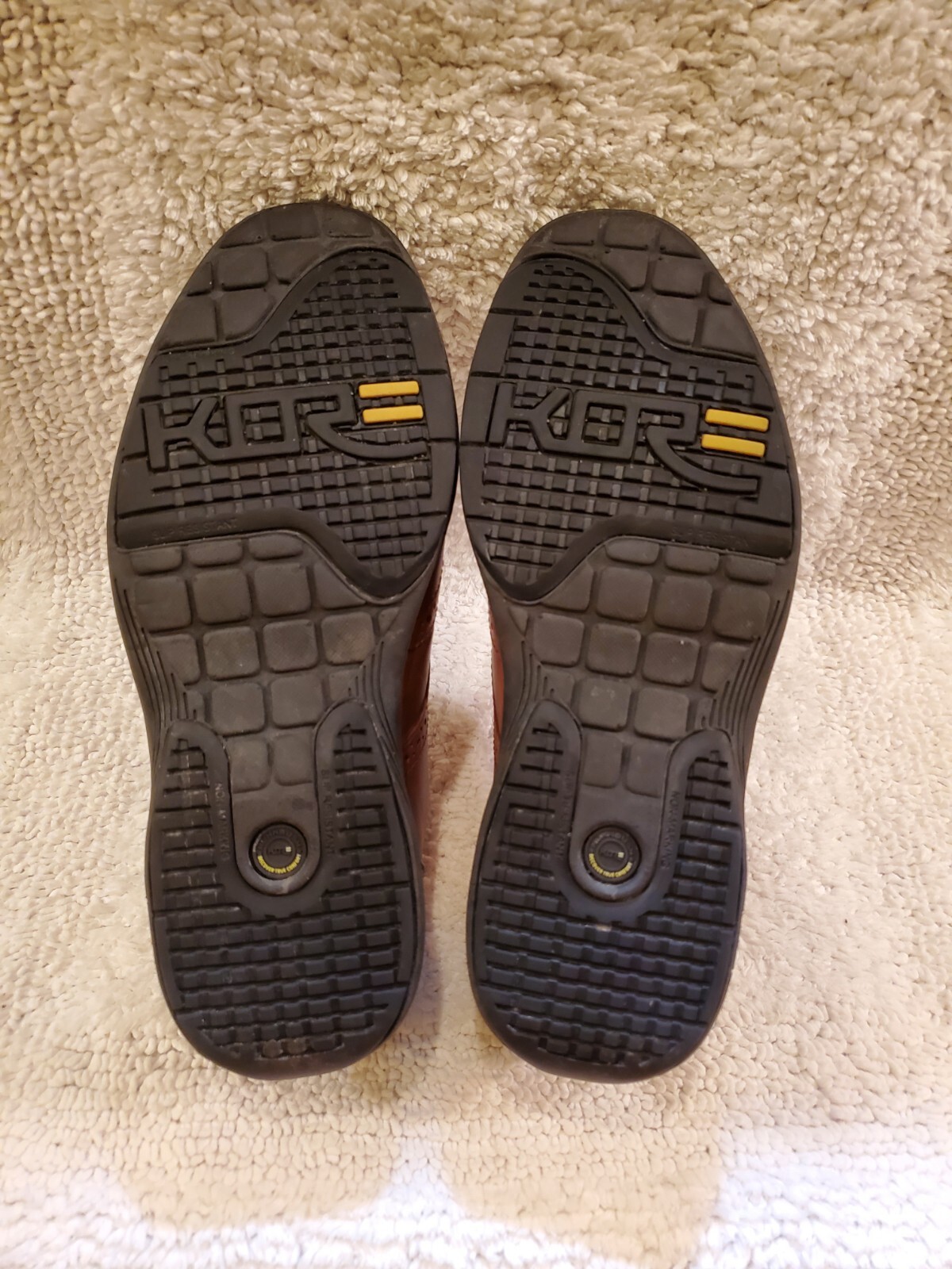 SAOLA Scarpe Oxford stringate Nunn Bush Comfort Gel da uomo 9 in pelle marrone punta ad ala