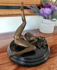 Bronze figure virgin bronze sculpture woman statue nude Venus erotic decoration art
