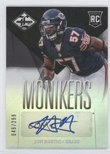 2013 Panini Limited Phenoms Monikers Silver 46/299 Jon Bostic #194 Auto 0v1