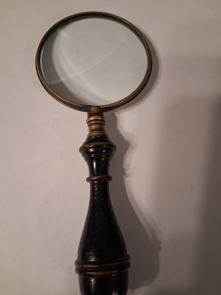 Lupa de latón antigua Foto 3 de 4