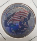 Colorized Kennedy Half Dollar With The 2026 Gold Medal USA Women's Hockey Team