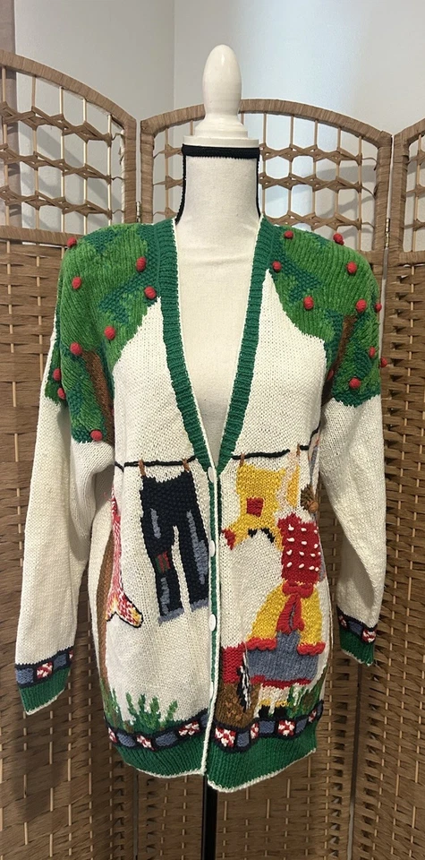 Suéter vintage hecho a mano marisa christina Foto 3 de 4