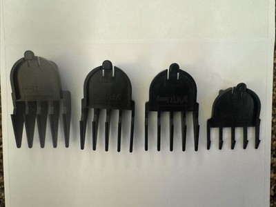 Professional Clipper Guards Set, 4 Pcs Cutting Guides 1/2, 3/8, 5/16, 1/8''