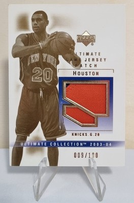 2003-04 Ultimate Collection Patches #AH Allan Houston 009/100