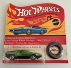 VINTAGE 1970 Hot Wheels Redline Apple Green Carabo in Unpunched Card Blisterpack
