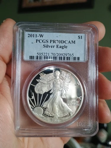 2011 W $1 American Silver Eagle Proof PCGS PR 70 DCAM