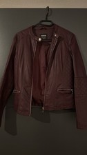 Damen Leder Jacke Bordeaux Gr. XS