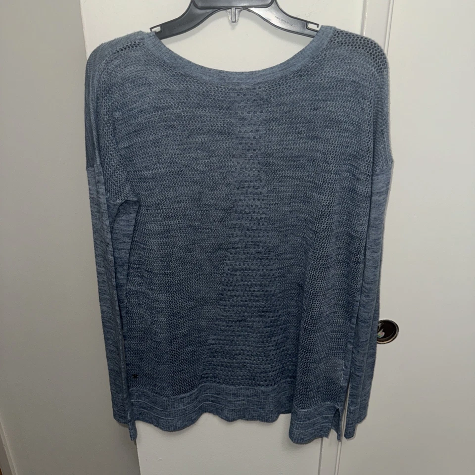 "Suéter Lululemon Well Being Crew lino jaspeado marinero talla grande 22"" pit2pit" Foto 4 de 4
