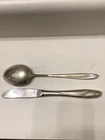 Petite Fleur Sterling Silver Spoon And Knife Reed And Barton