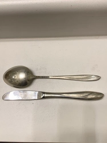 Petite Fleur Sterling Silver Spoon And Knife Reed And Barton