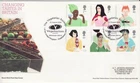 GB Stamps First Day Cover Europa Gastronomy, food, plate VEGETARIAN SOC. PM 2005