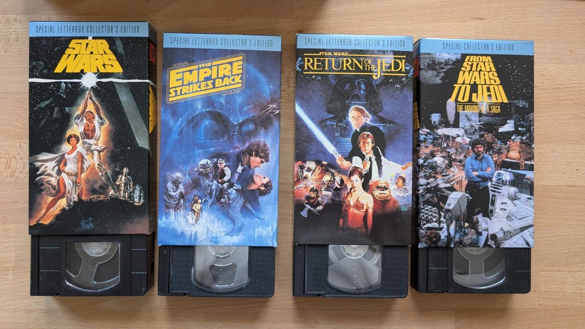 Star Wars Original Trilogy VHS Limited Edition Box Set 1992 | eBay