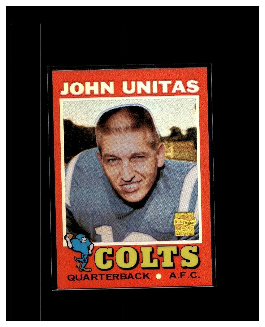 2000 Topps Johnny Unitas Reprints Johnny Unitas #R15 Chrome Refractor Colts HOF