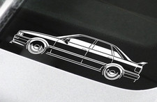 Audi 80 B4 Sticker Silhouette Audi 80 B4 Competition Aufkleber 2x Weiß Matt neu