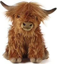 30cm Highland Cow Plush Doll Baby Stuffed Animal Soft Toys Scottish Cow New-USA