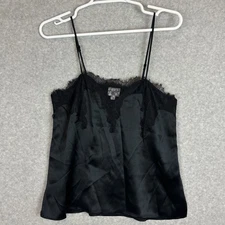 CAMI NYC Fringed 100% Silk Sleeveless Lace Spaghetti Straps Top Womens Size XS