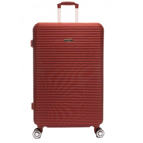 Valigia Grande Jaguar Trolley Rossa Rigida Tsa Abs Bagaglio 4 ruote Rosso - Foto 1 di 1