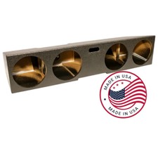 2019-2026 Silveradogmc Sierra Crew Cab Dual Quad 10in Ported Subwoofer Box