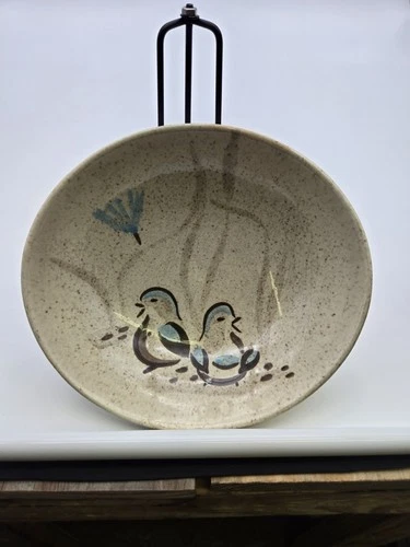 VTG Set Of 3 - 6” Oval Cereal Bowl By Red Wing Pottery Bob White Quail Pattern