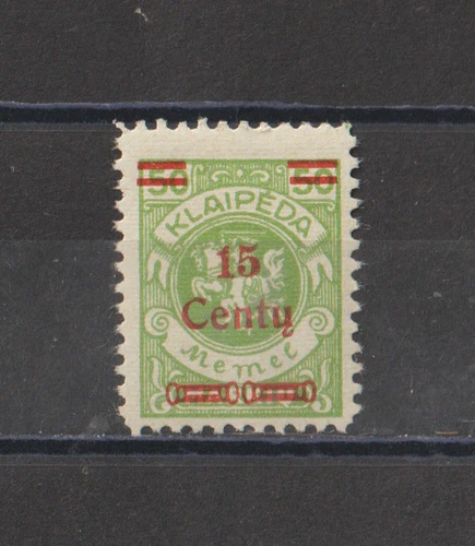 1923. MEMEL KLAIPEDA STAMP New * VERY VERY LIGHT HINGE