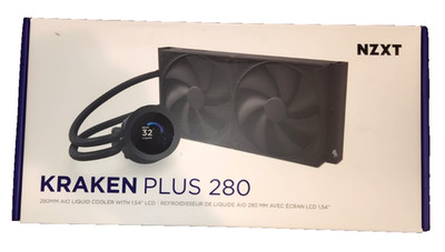 NZXT Kraken Plus 280 AIO Liquid CPU Cooler w/ LCD Display 2x140mm Black