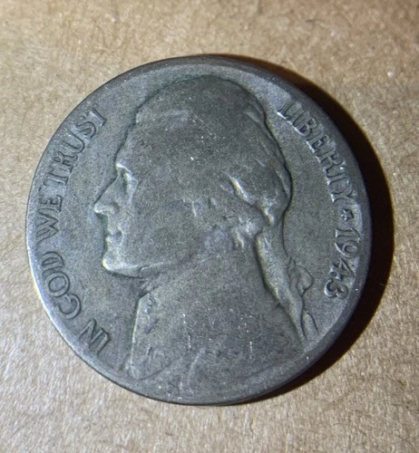 1943-P Jefferson Nickel — photo from another recent sale