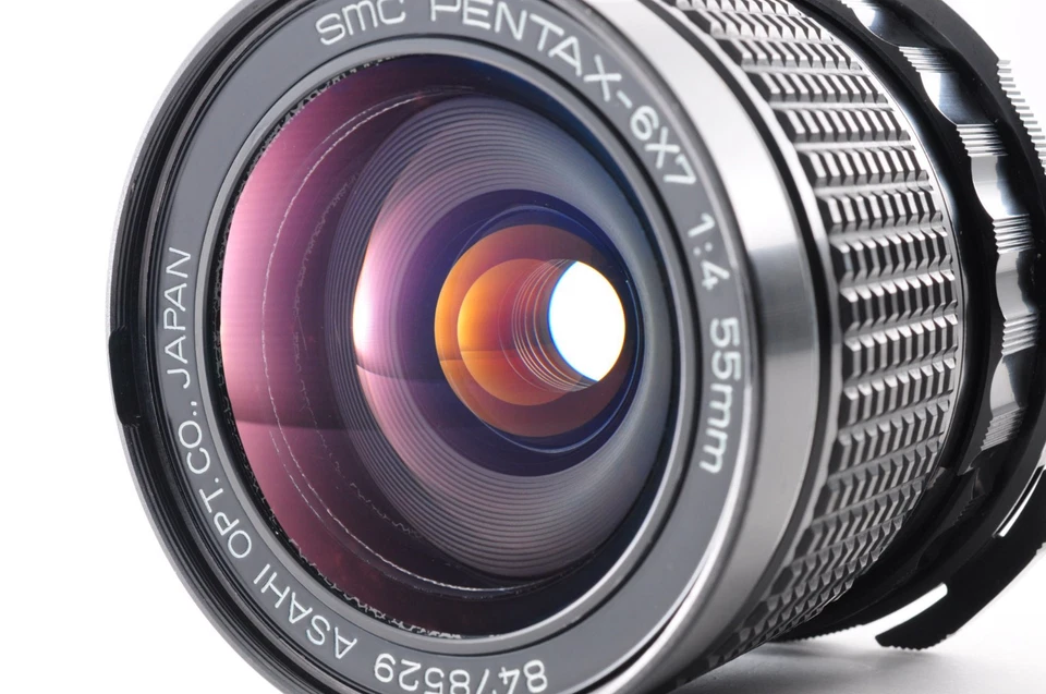 **NEAR MINT** SMC Pentax 6×7 55mm f/4 Wide Angle Lens w/ Cap For 6x7 67 II Japan - Image 2 of 4