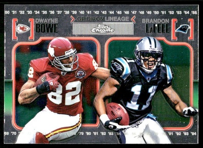 2010 Topps Chrome Gridiron Lineage #CGL-BL Dwayne Bowe Brandon LaFell card
