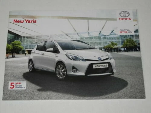 Toyota Yaris Car Brochures