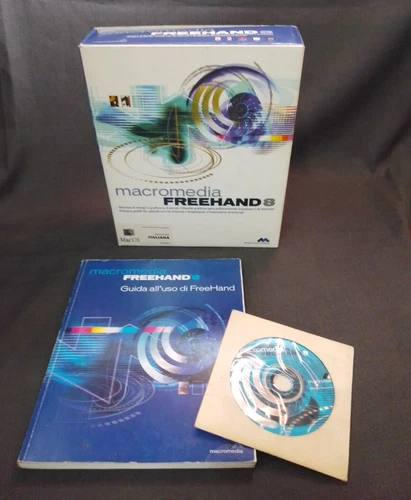Macromedia FreeHand 8 Software Progettazione Grafica Apple Mac OS CD Italiano