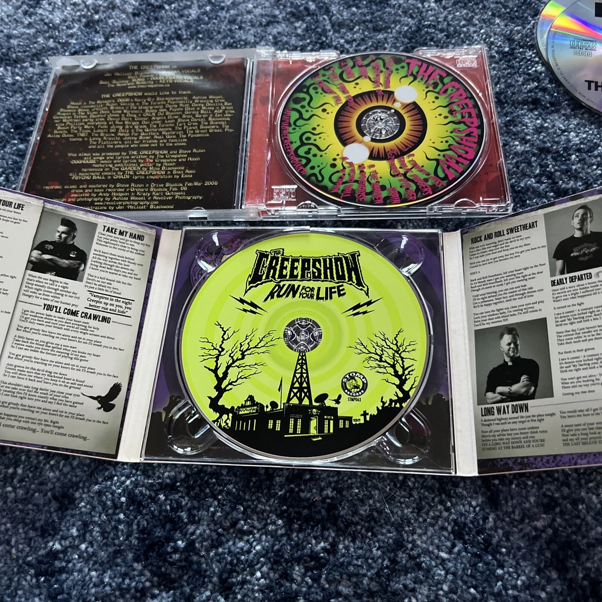 THE CREEPSHOW PUNK ROCK PSYCHOBILLY CD'S ~ SELL YOUR SOUL & RUN FOR YOUR LIFE