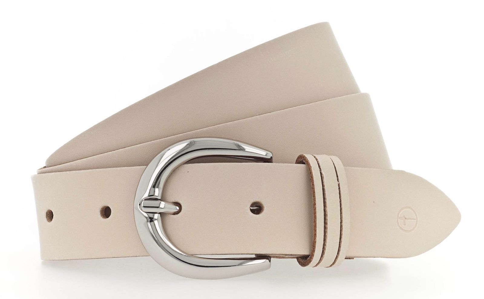 Tamaris Leather Belt W100 Light Beige