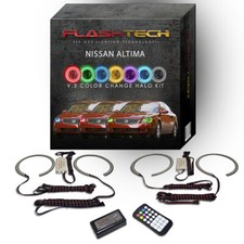 RGB Angel Eye LED Halo kit with RF Remote for 2002-2006 Nissan Altima Headlights