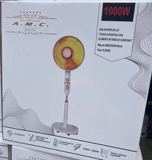 A.M.C. 500/1000W Carbon Fiber Element Floor Stove Fan