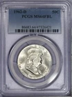 1962-D Franklin Half Dollar 50c PCGS MS64 FBL
