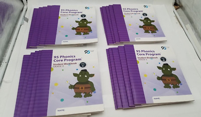 95 Phonics Core Program, Gr 3-Student Wkbk Set (A,B.C,D) for 5 Students-20 books