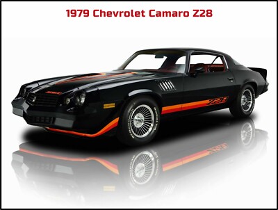 1979 Chevrolet Camaro Z28 NEW Metal Sign: Large Size 12 x 16'' - Primo!