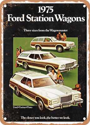 METAL SIGN - 1975 Station Wagons Canada Vintage Ad
