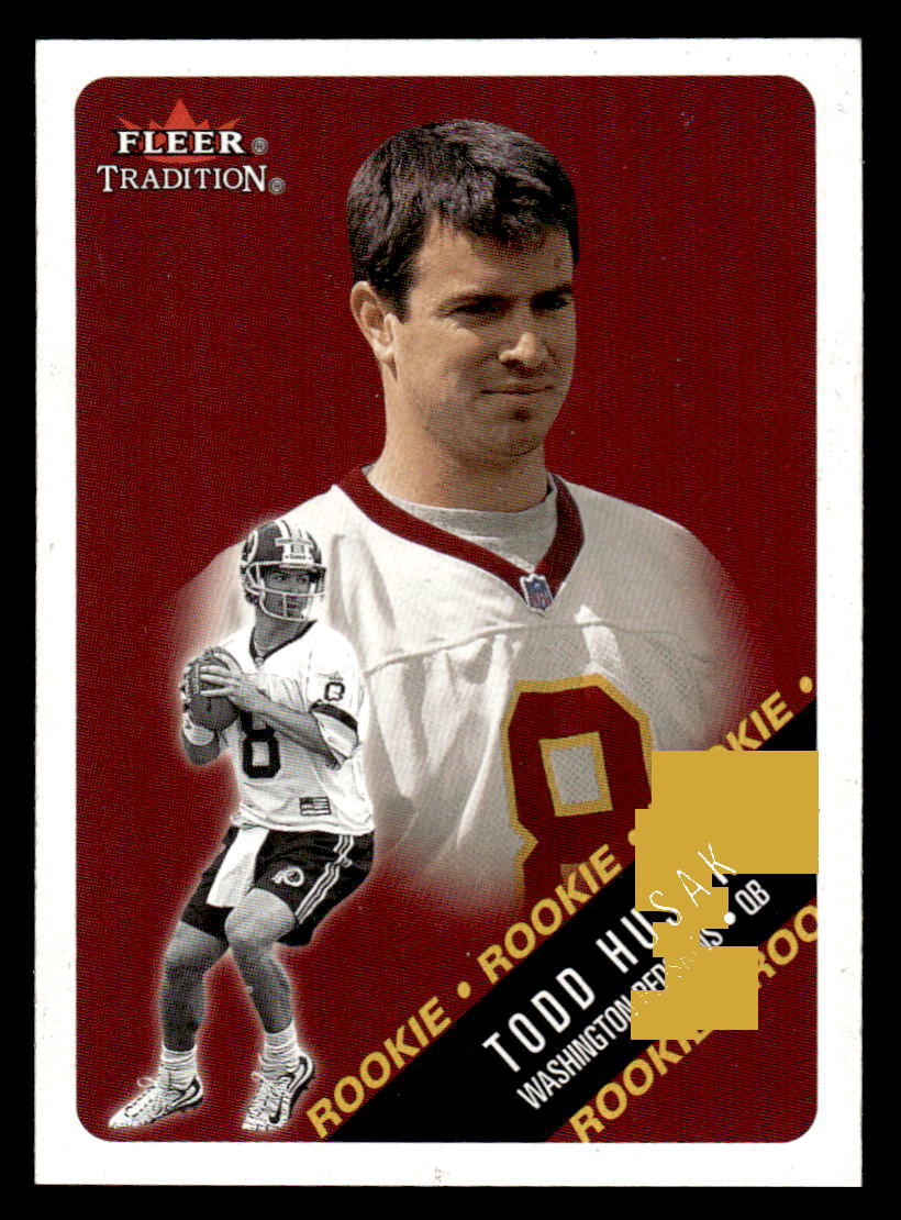 2000 Fleer Tradition Todd Husak #334 Washington Redskins Football Card