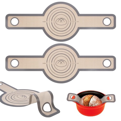 Philorn Silicone Bread Sling for Dutch Oven 2 Pack Reusable Silicone Bread Ba...