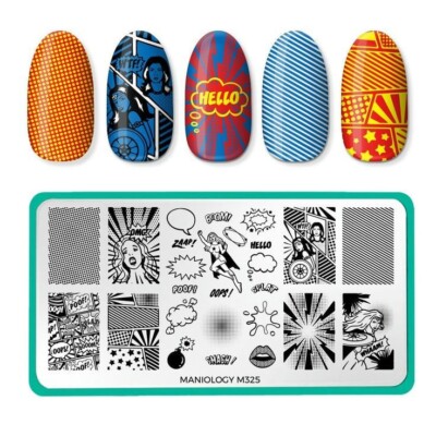 M325 Maniology  Nail Stamping Plate