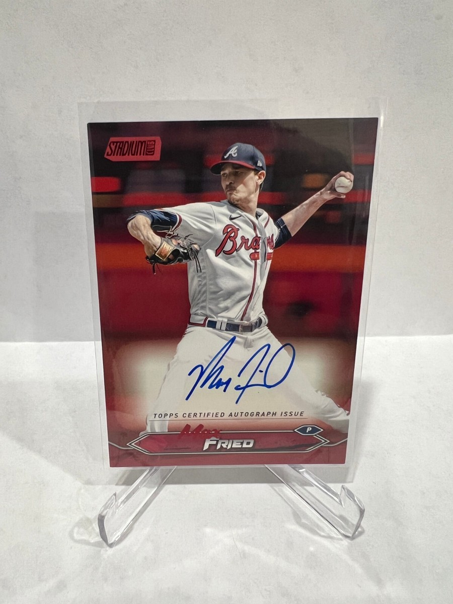 2024 Topps Stadium Club Max Fried Red Auto Autograph /50 #SCBA-MF 