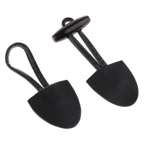 6 Pairs Leather Toggle Closure Horn Button for Coat DIY Scrapbooking Sewing - Picture 5 of 7