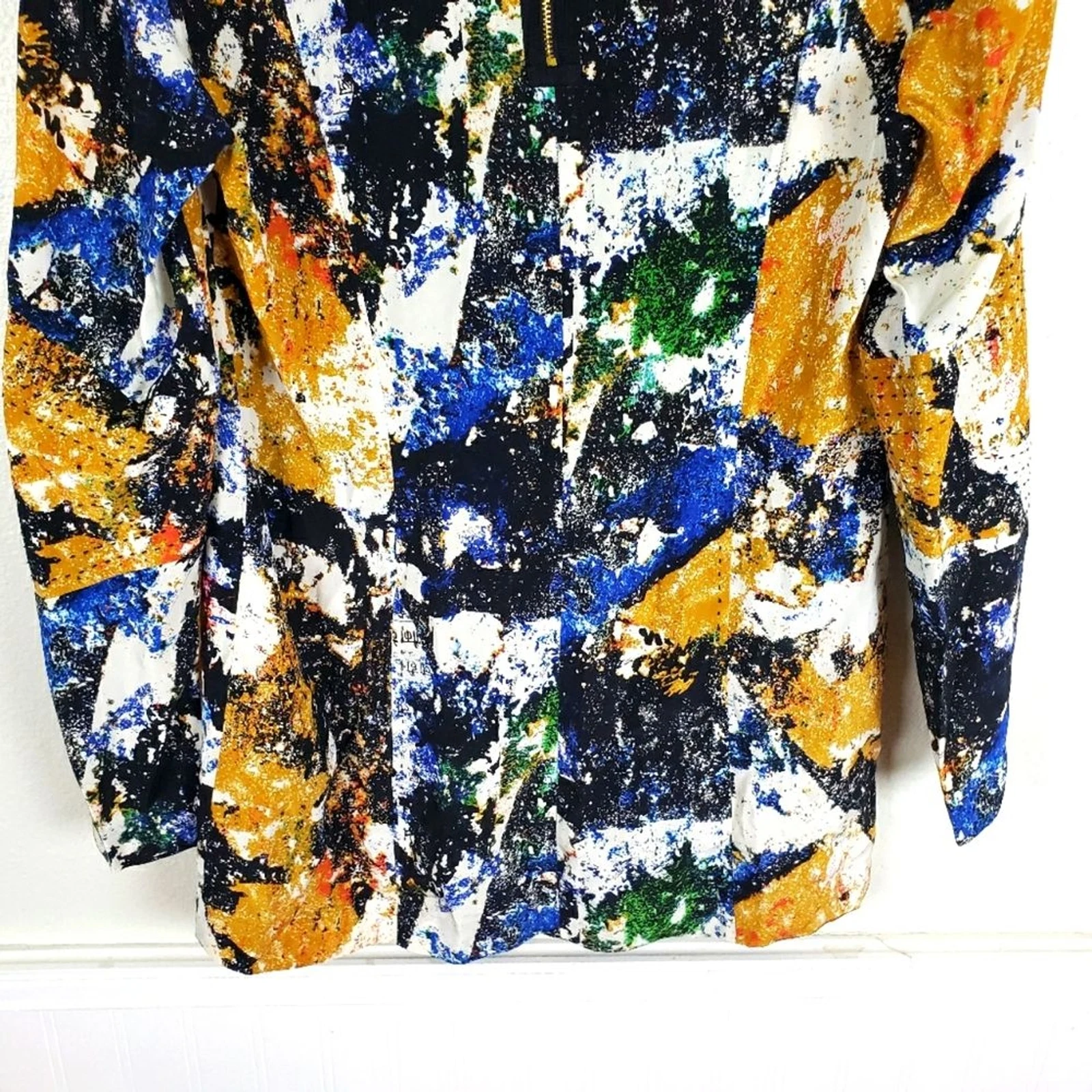 Tunica donna Tory Burch Eileen seta de chine stampa Wally cucito taglia 06 SM