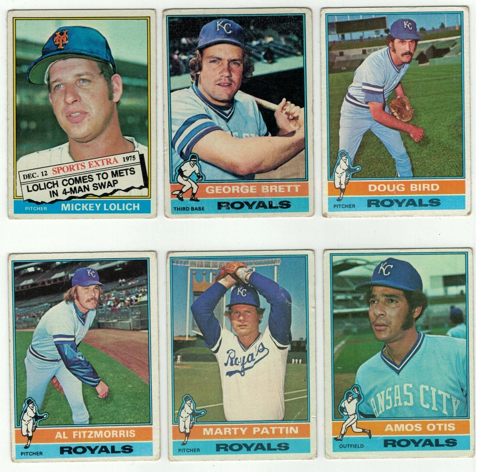 Vintage 1976 Baseball Trading Card Lot of 66 Rangers Sports Extra Royals  - Image 3 of 4