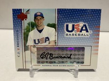 CJ Bressoud 2004 USA Baseball National Team Alumni Signatures Black Ink Auto