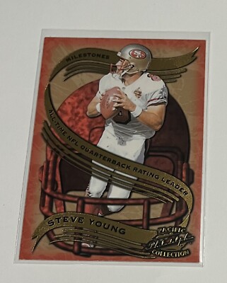Steve Young 1997 Pacific Philadelphia Collection Milestones & 1996 Score 49ers